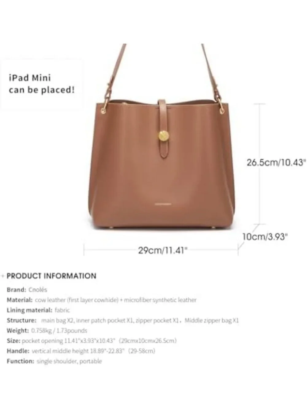 Stylish Women's Bucket Tote Bag - Versatile Shoulder Purse for Everyday Use